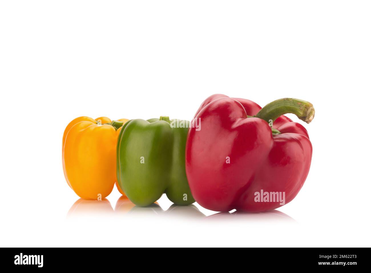 bell peppers isolated on white background Stock Photo - Alamy