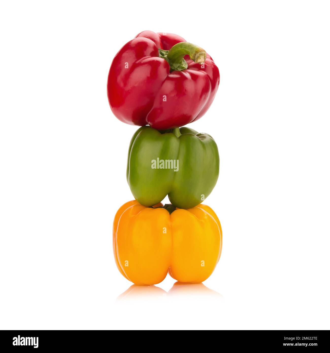 bell peppers isolated on white background Stock Photo - Alamy