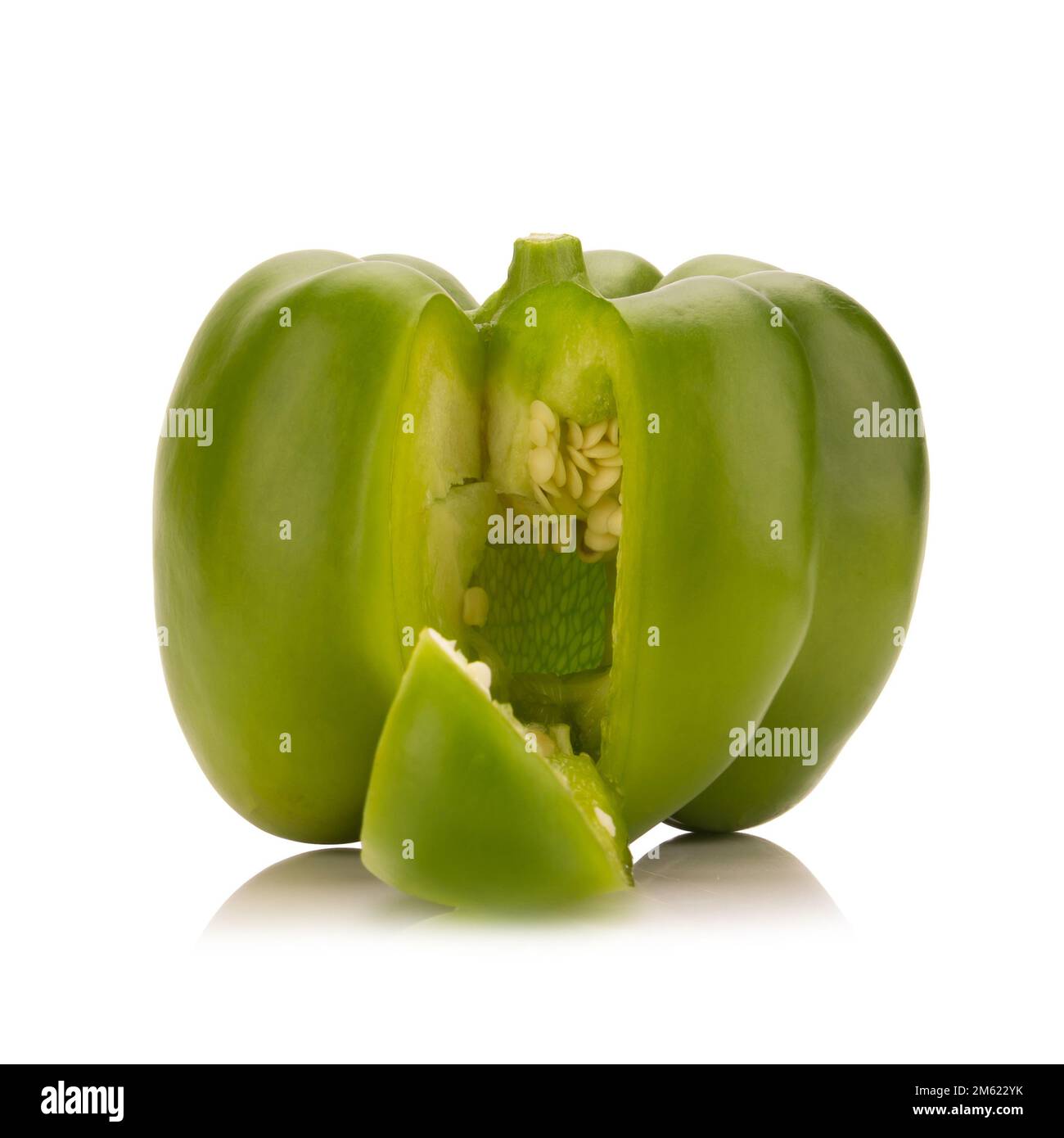 bell peppers isolated on white background Stock Photo - Alamy