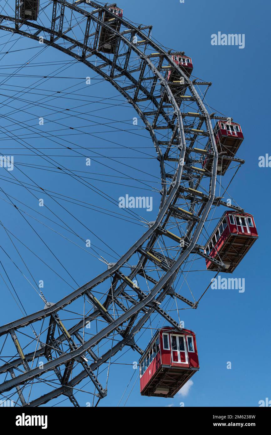 Ferris wheel, Riesenrad, Prater, Leopoldstadt, Vienna, Austria Stock Photo