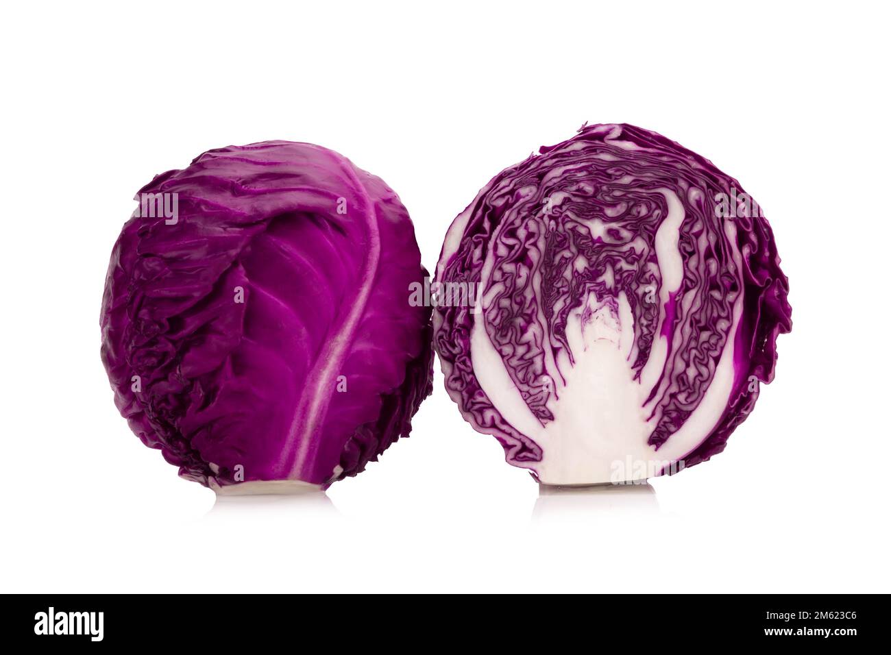 purple cabbage isolated on white Stock Photo Alamy