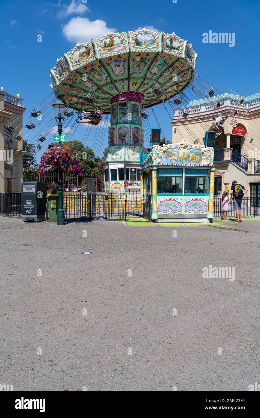 Merry go round, Prater, Leopoldstadt, Vienna, Austria Stock Photo