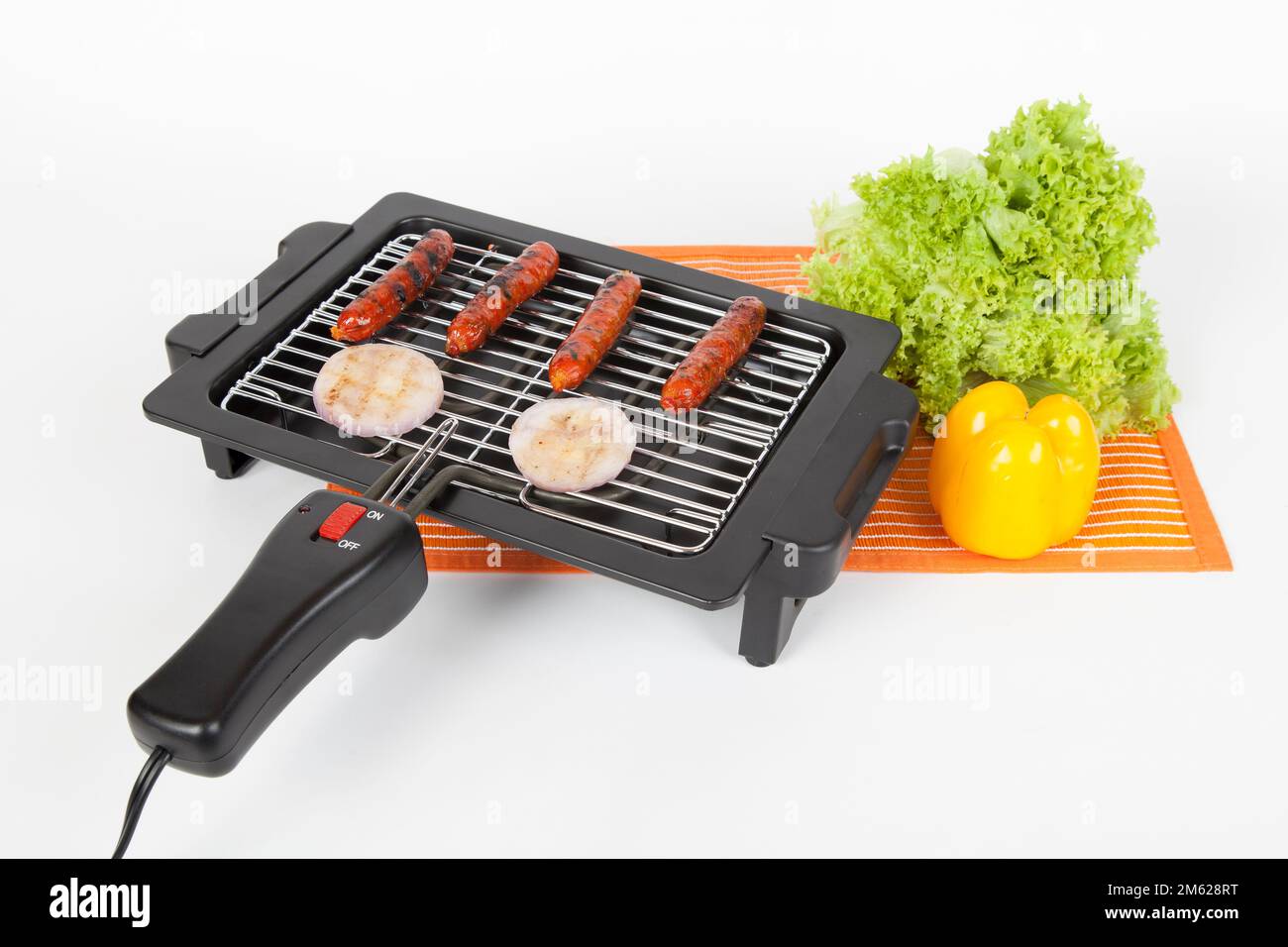 Electric griddle to cook food Stock Photo Alamy