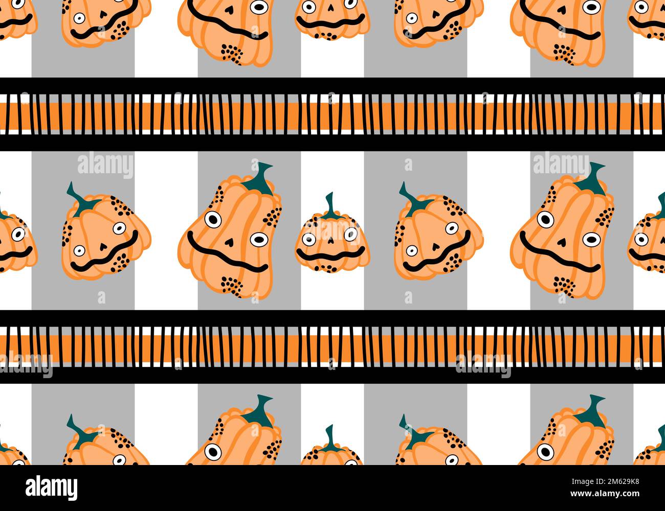 Pumpkin Halloween Pattern Print Women Long Robe