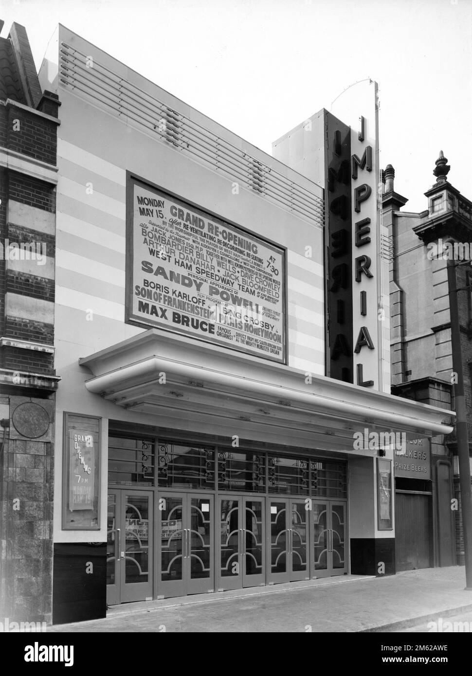 The New Imperial Cinema Canning Town, East London in 1939 after being