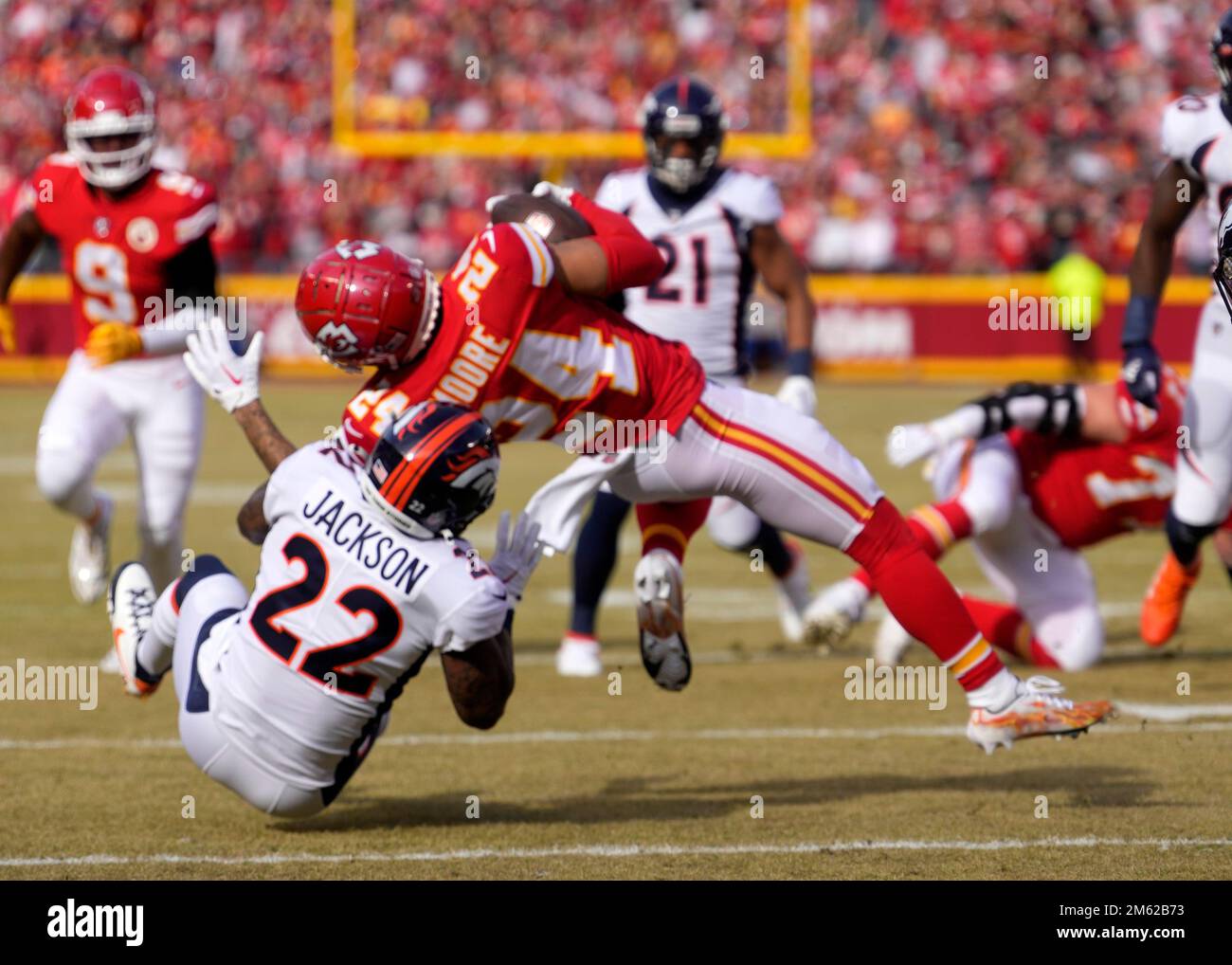 Kansas City Chiefs defensive tackle Chris Williams participates in a drill  during NFL football training camp Saturday, July 29, 2023, in St. Joseph,  Mo. (AP Photo/Charlie Riedel Stock Photo - Alamy