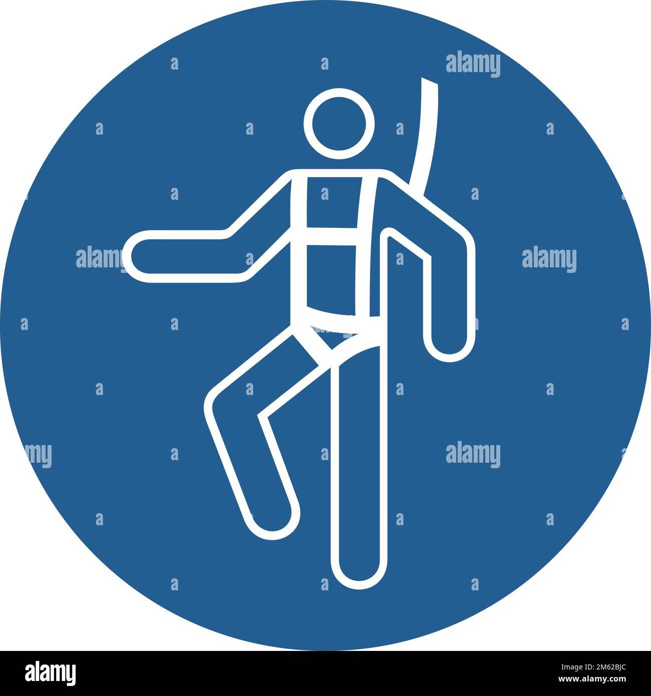 ISO 7010 M018 Wear a safety harness Stock Vector Image & Art Alamy