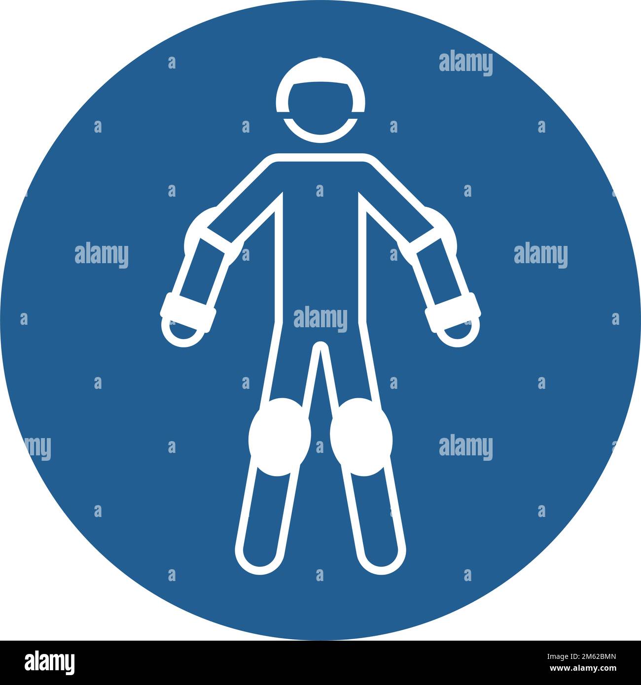 ISO 7010 M049 — use personal protective equipment for sport Stock Vector