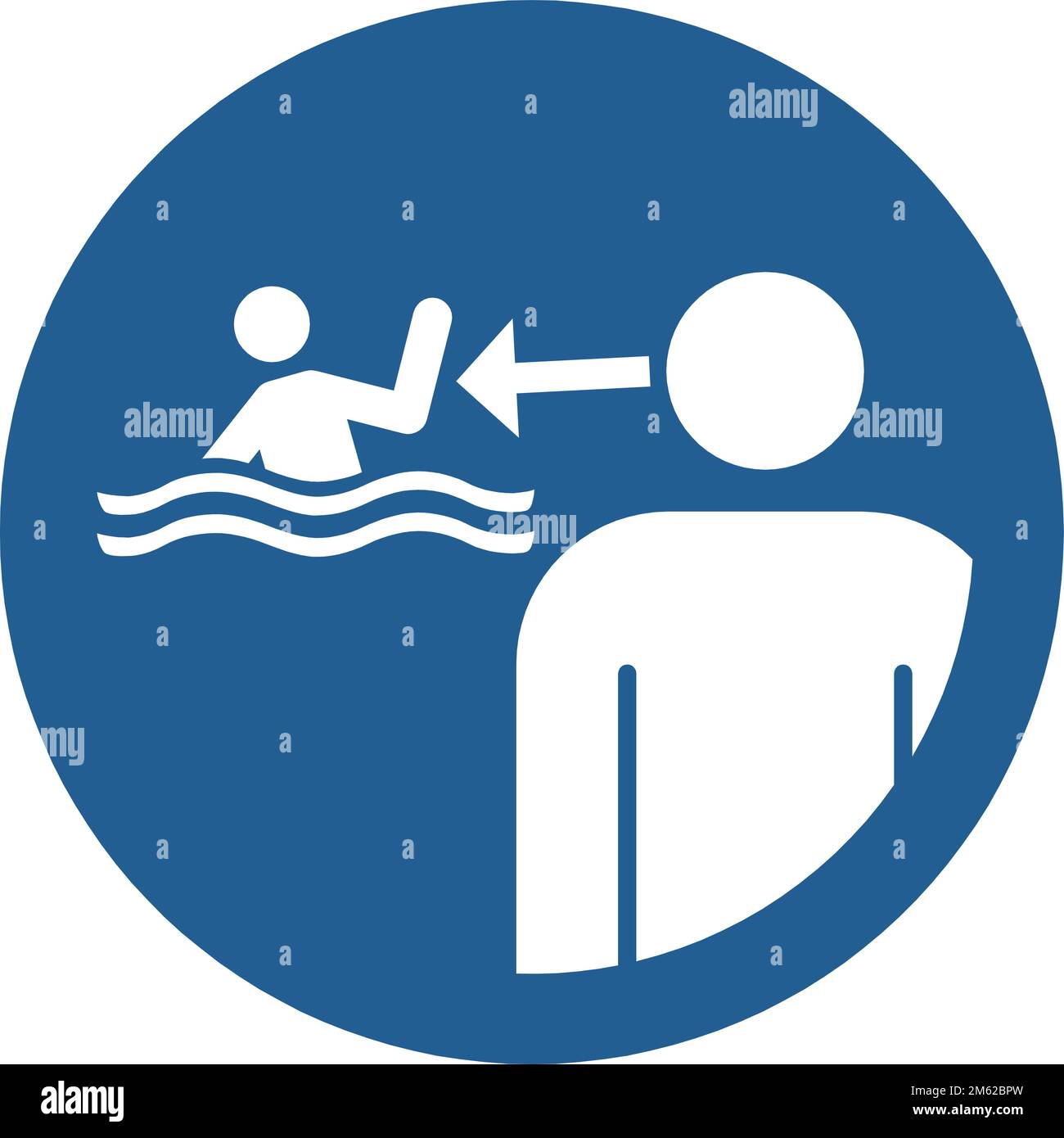 ISO 7010 M054 — supervise children during aquatic activities Stock Vector