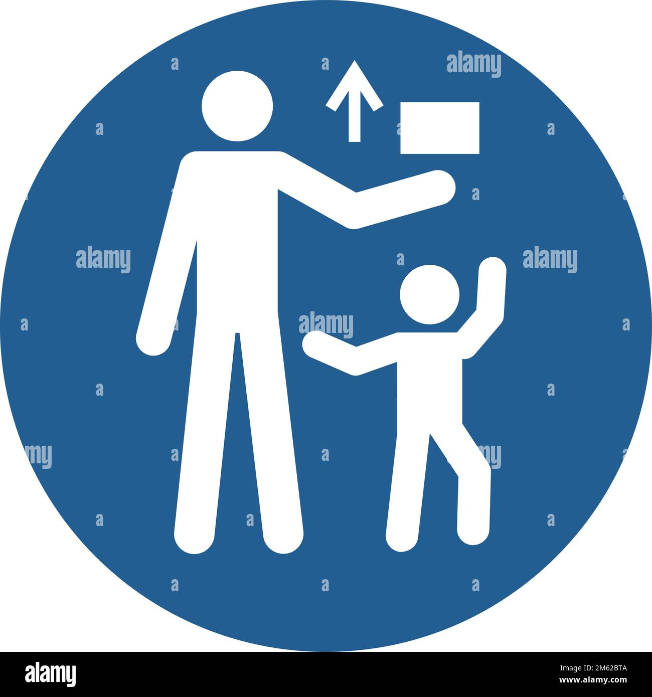 ISO 7010 M055 – Keep out of the reach of children Stock Vector