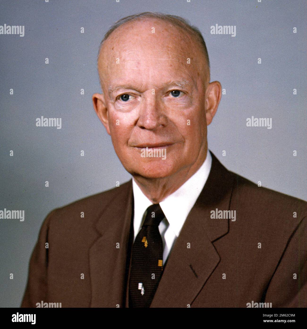 Dwight D. Eisenhower, White House photo portrait, February 1959 Stock Photo