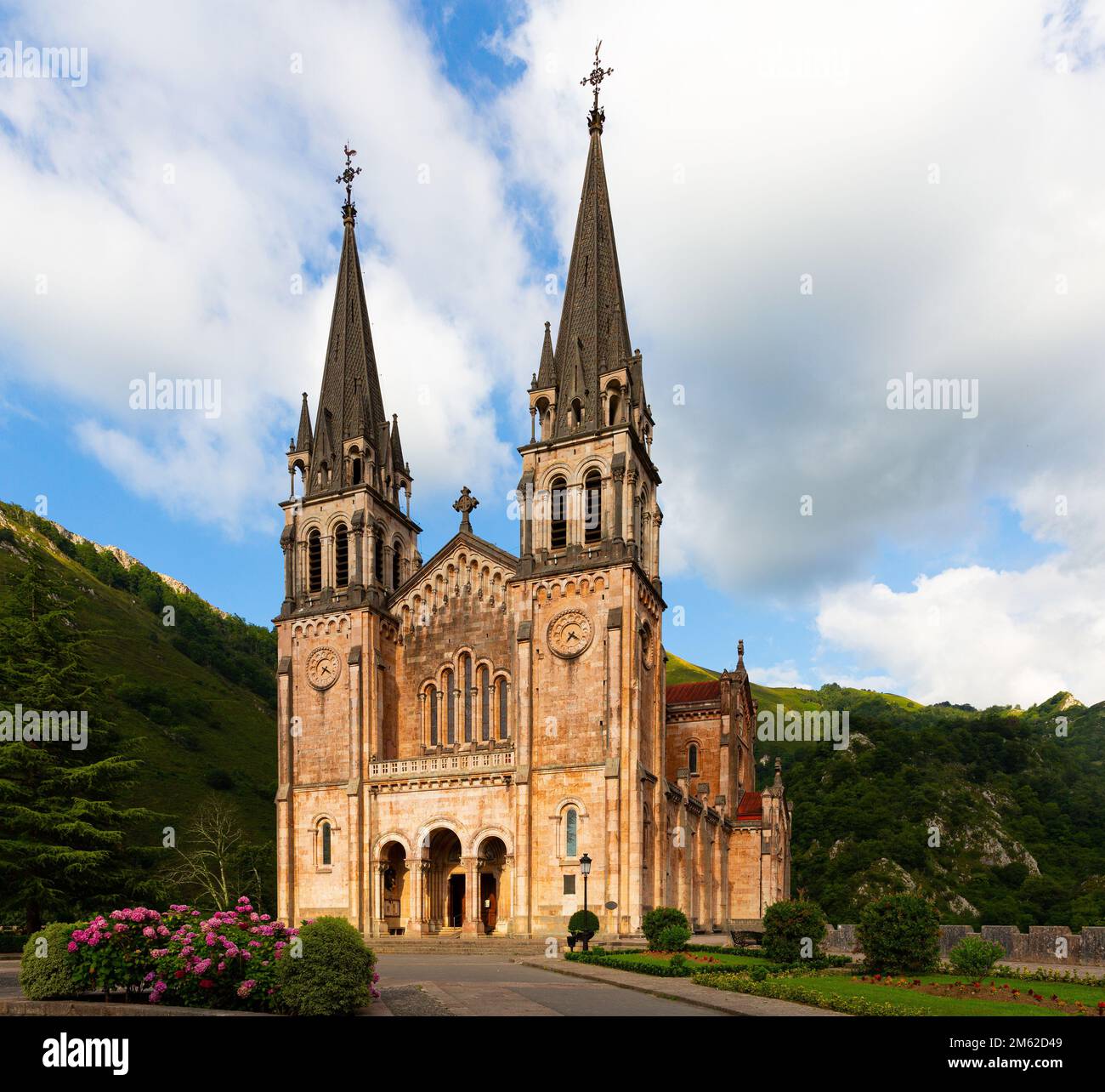 Basilica of Covadonga, Spain Stock Photo - Alamy