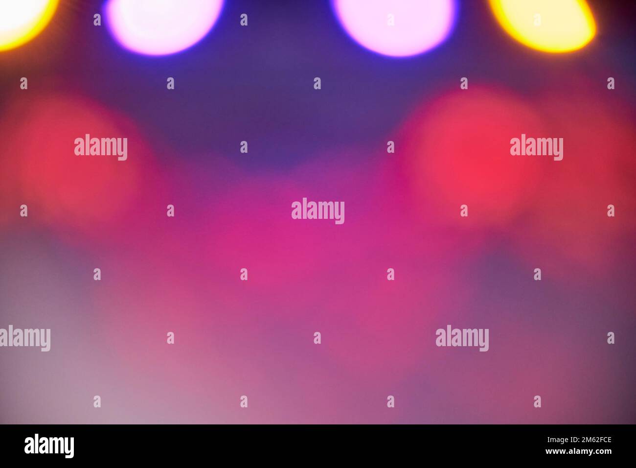 light leaks and defocused disco light Stock Photo