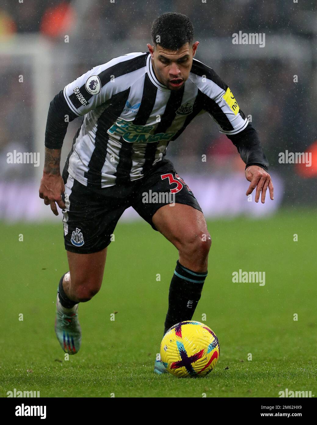 Newcastle, UK. 31st December 2022. Bruno Guimaraes of Newcastle United during the Premier League match between Newcastle United and Leeds United at St