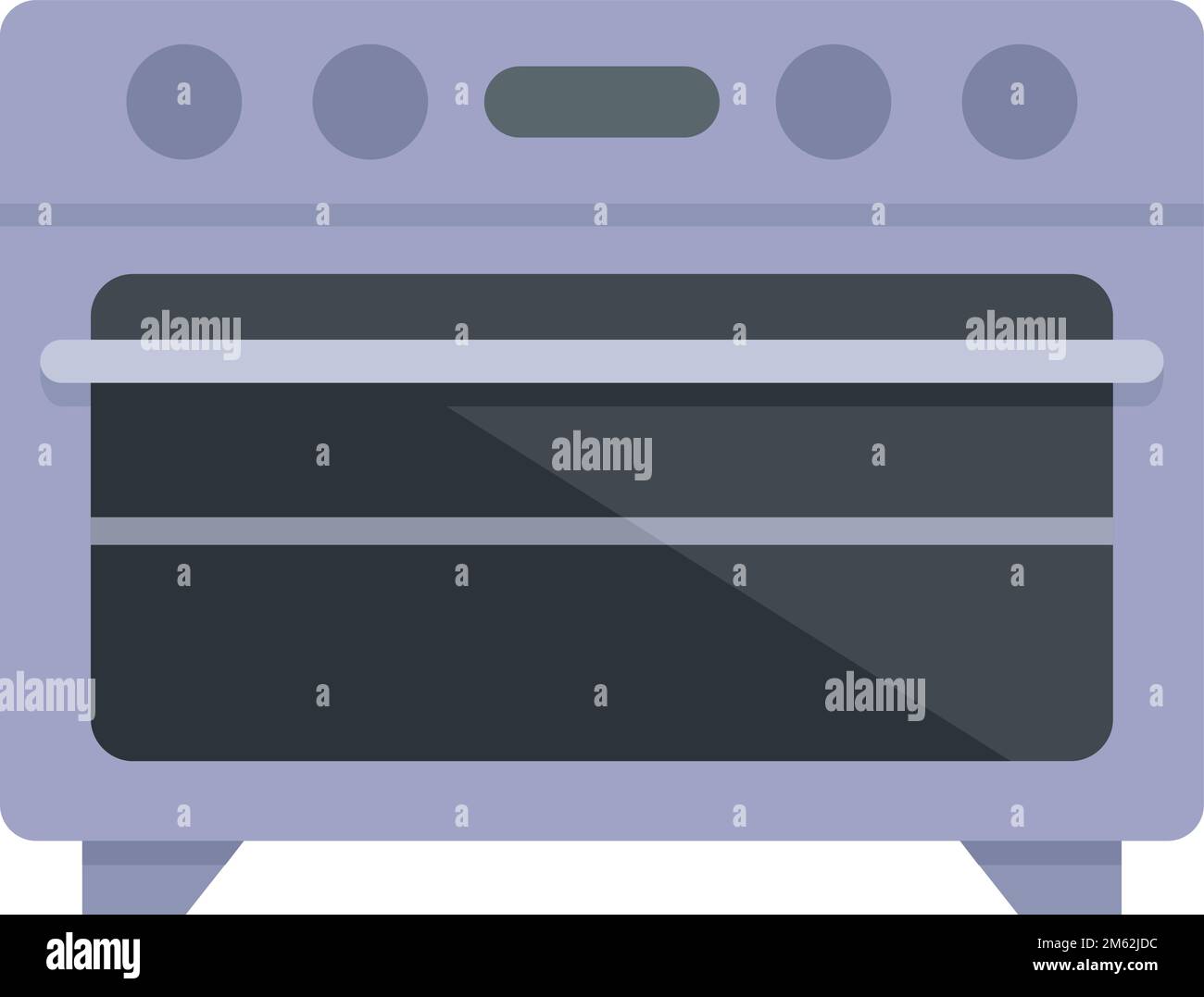 Kitchen convection oven icon flat vector. Electric grill stove. Gas