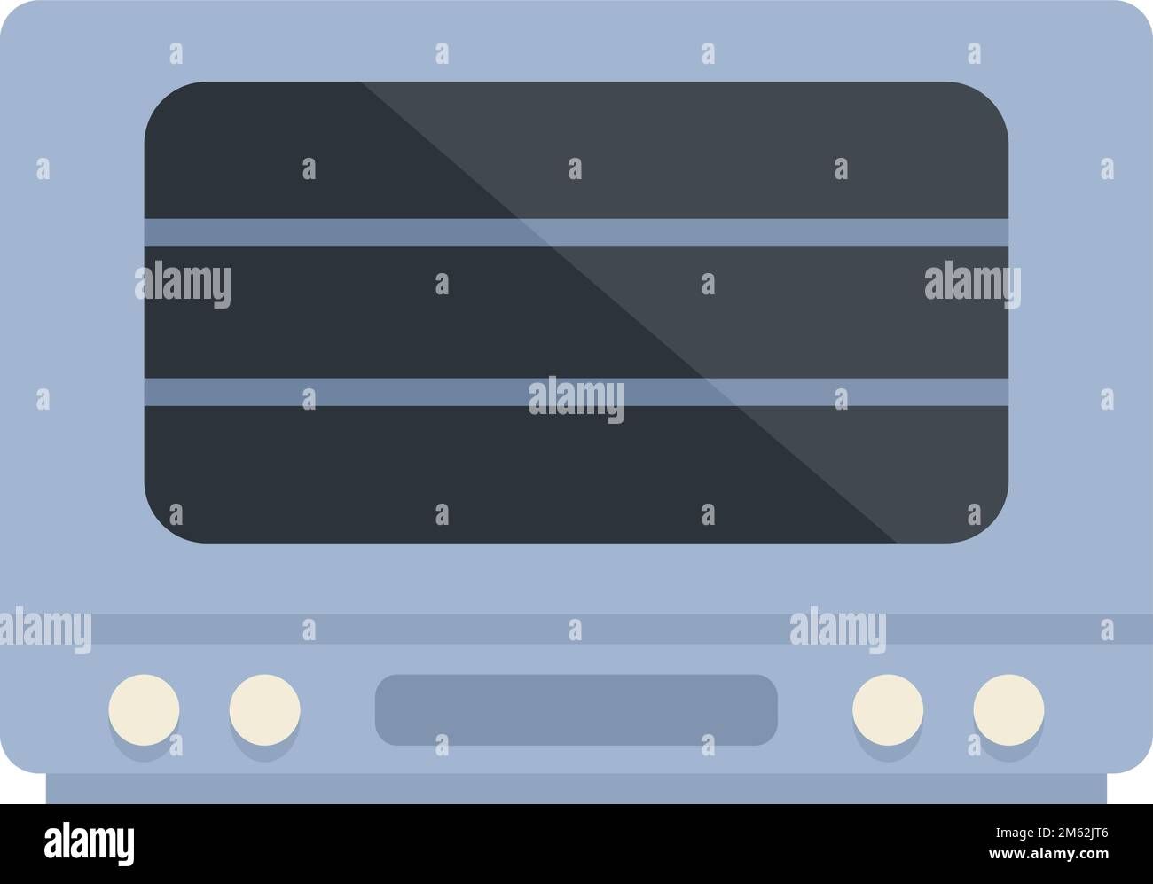 Cooker oven icon flat vector. Electric convection stove. Grill oven