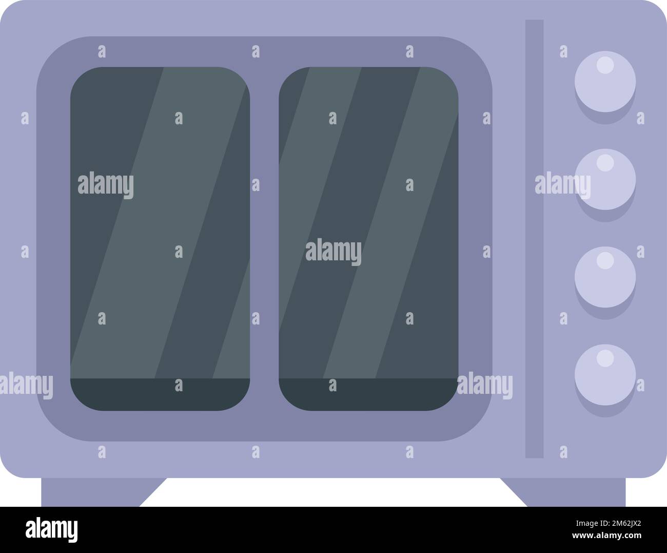 Heat convection oven icon flat vector. Grill gas stove. Kitchen