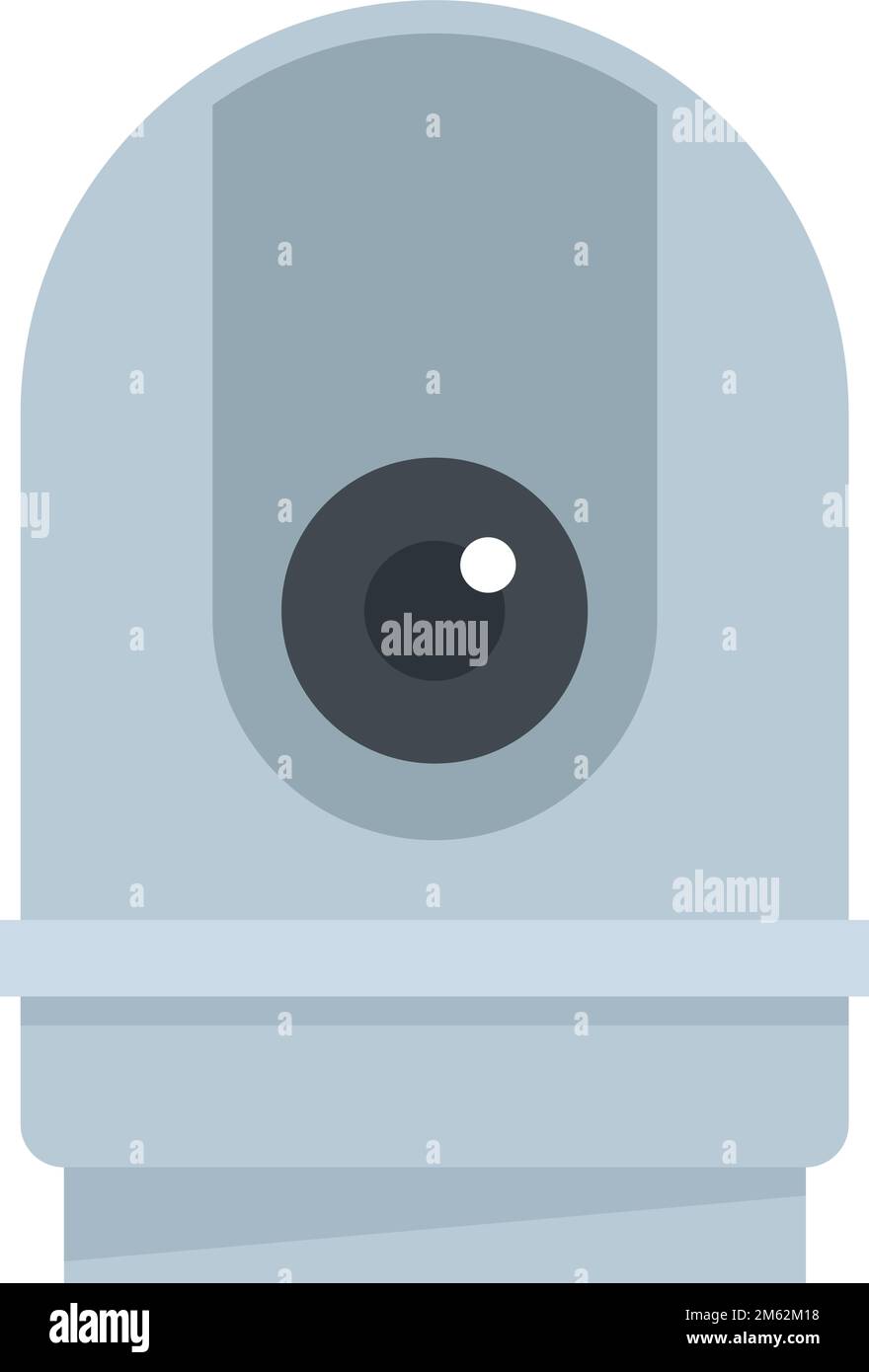 Computer camera icon flat vector. Video camcorder. Movie film camera