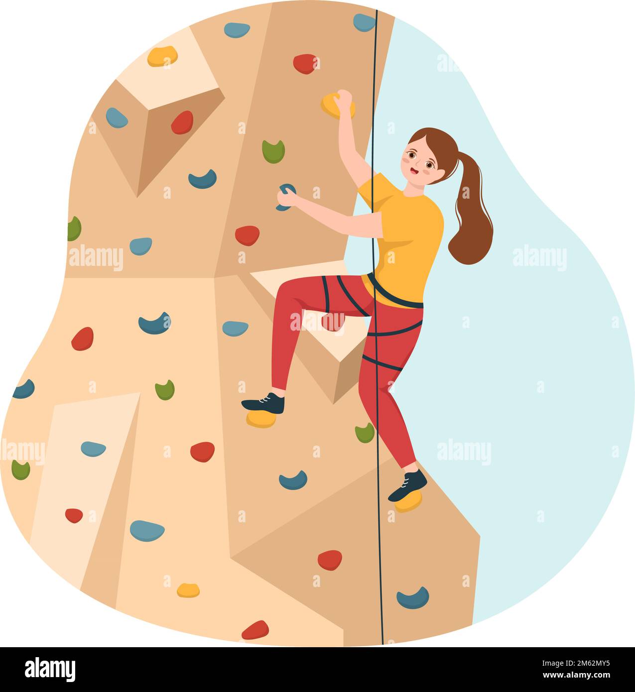 Rock climber mountain Stock Vector Images Alamy
