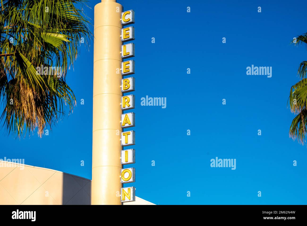 Landmark tower in downtown Celebration Florida Stock Photo Alamy