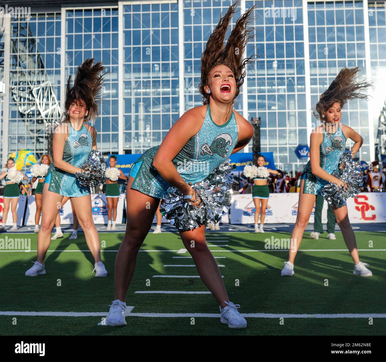 January 1, 2023 The Tulane Shockwave dancers perform during the 2023