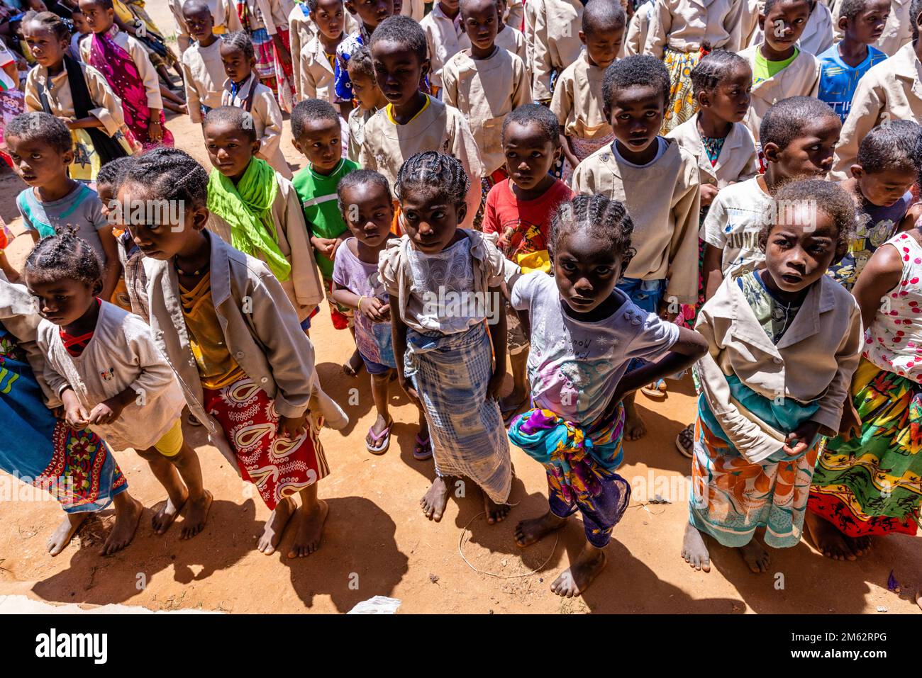 Egole public primary school of Ampahantany, Madagascar, Africa Stock Photo