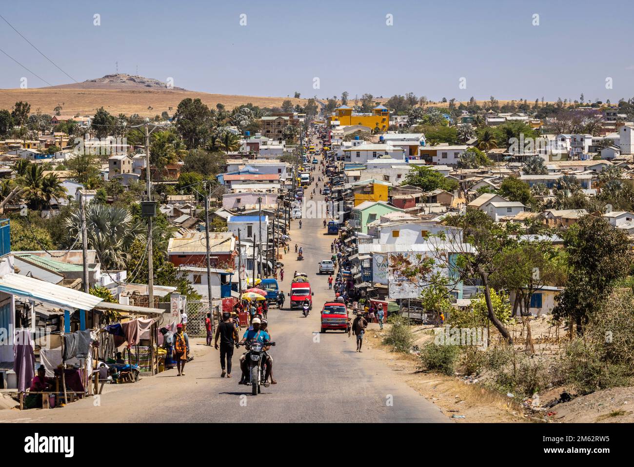 Sapphire mining town of Ilakaka, Southwest Madagascar, Africa Stock Photo