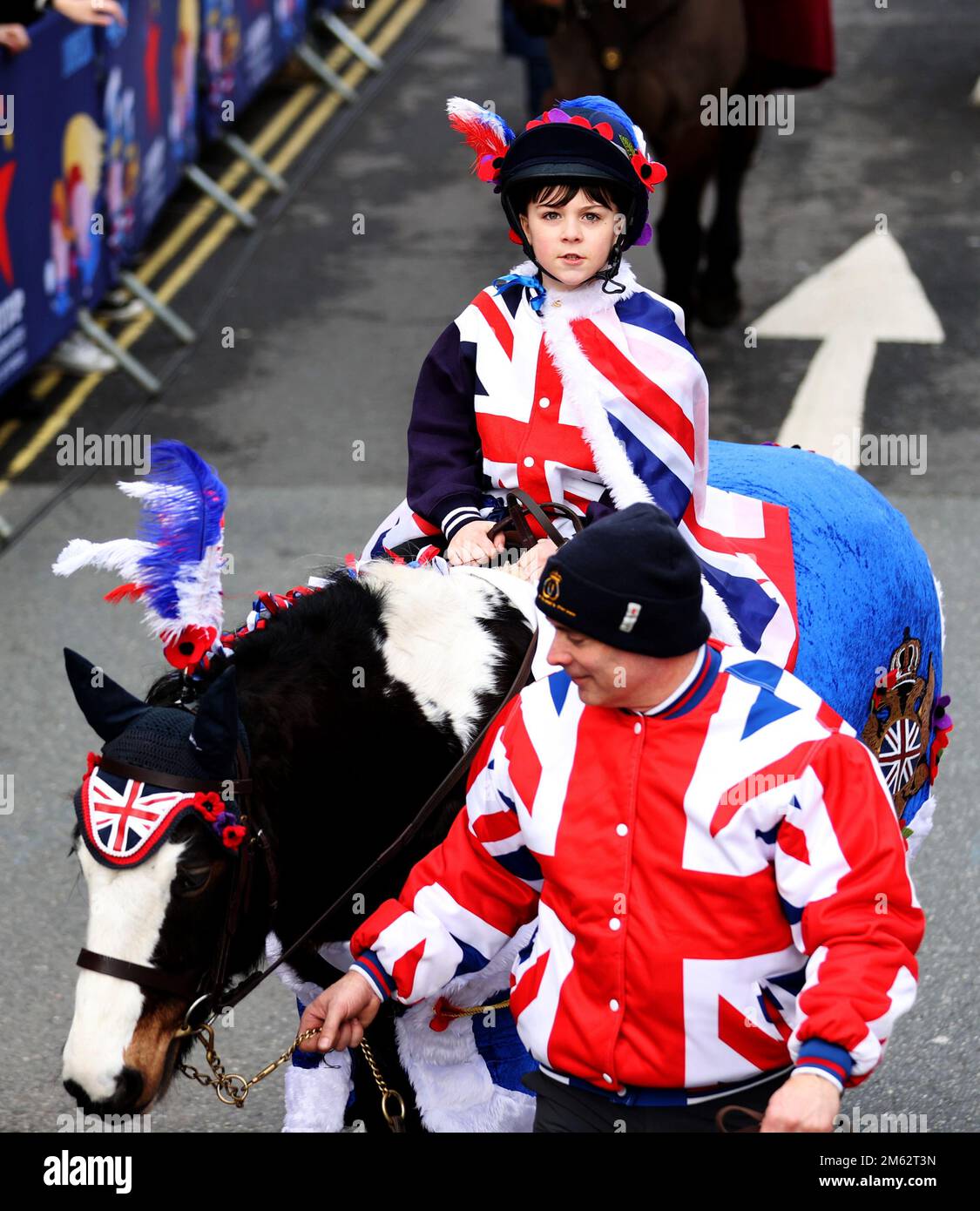 London, Britain. 1st Jan, 2023. A child takes part in the annual New ...