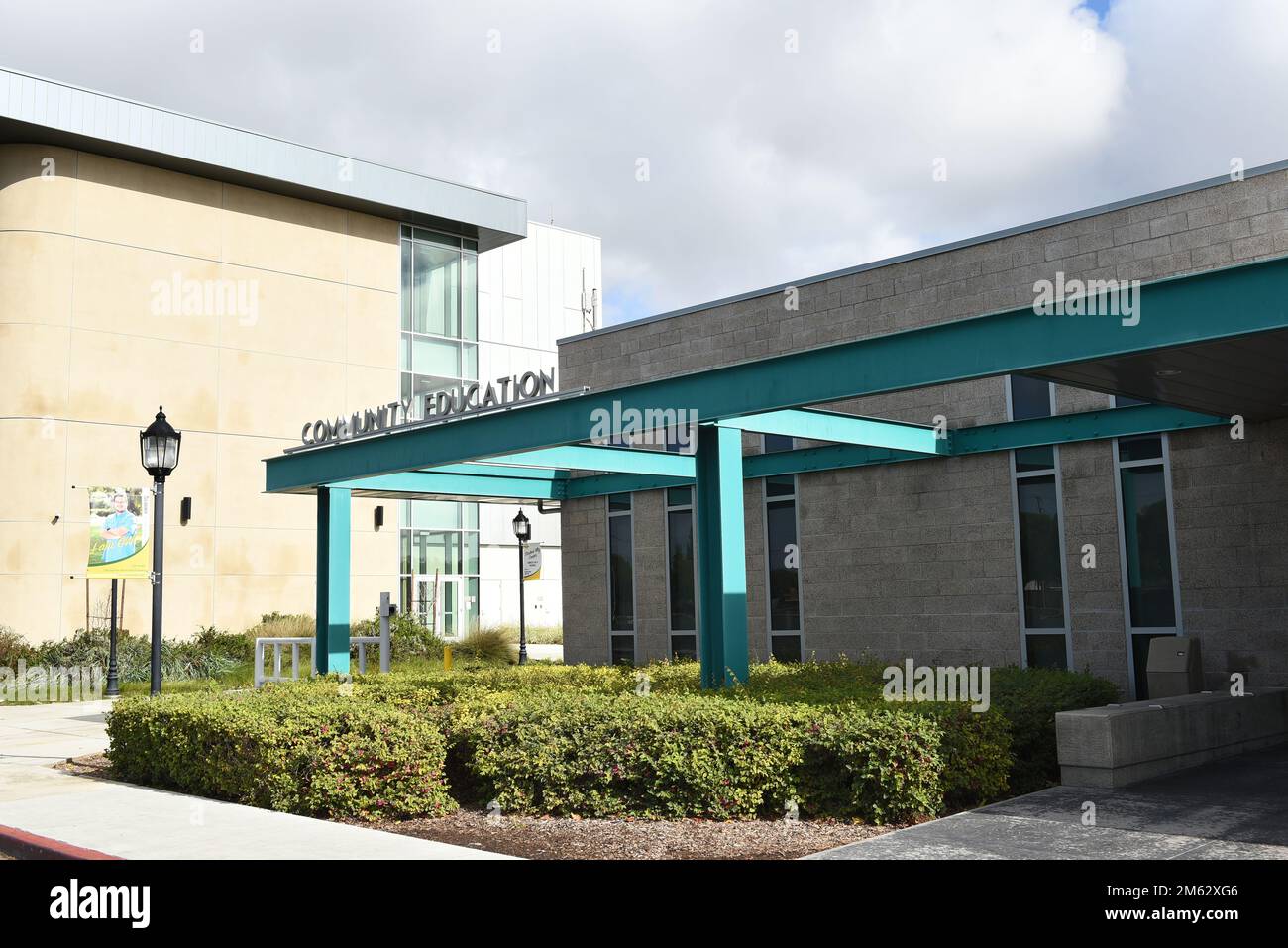 HUNTINGTON BEACH, CALIFORNIA - 01 JAN 2023: Community Education building on the campus of Golden West College. Stock Photo