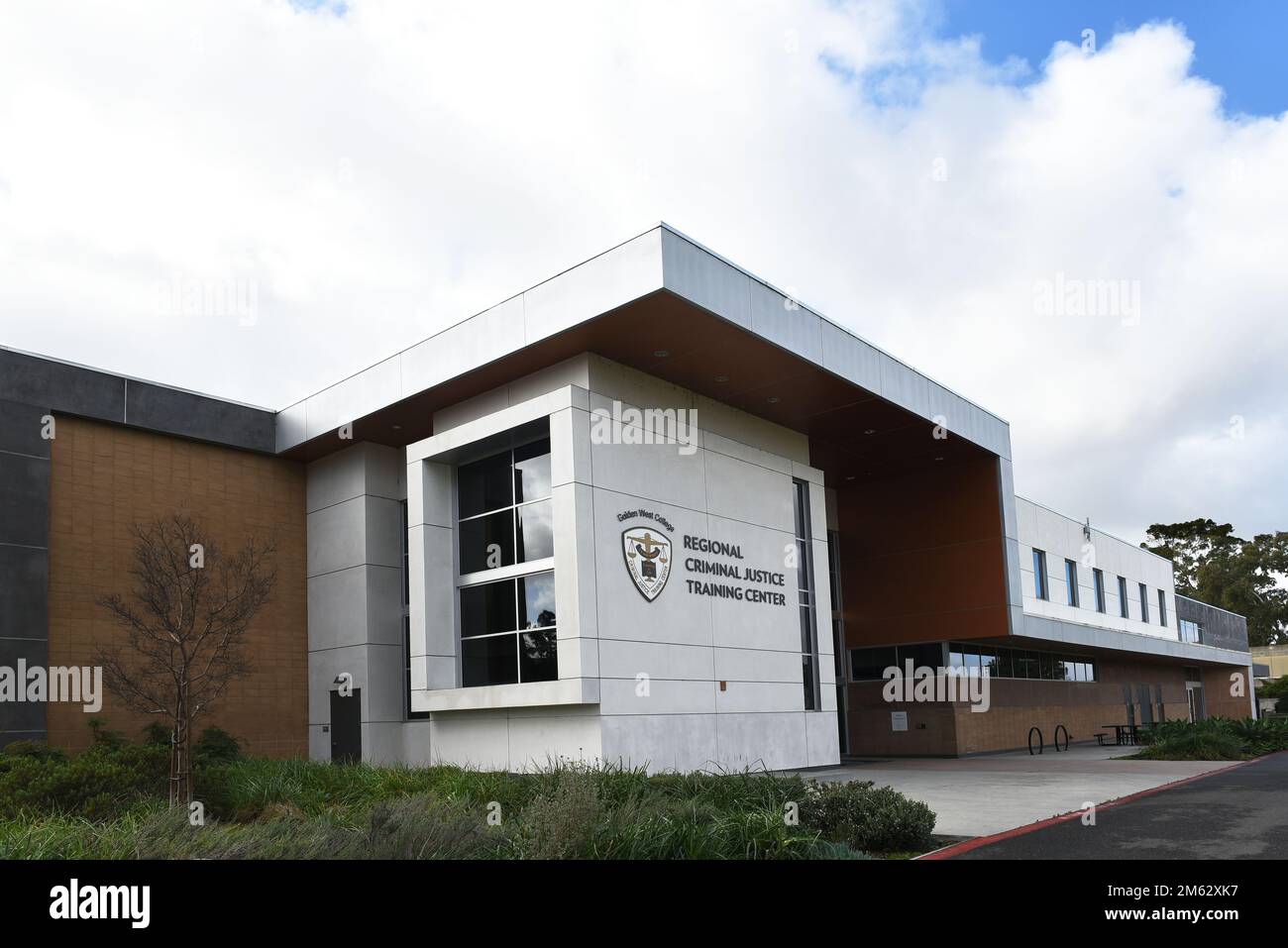HUNTINGTON BEACH, CALIFORNIA - 01 JAN 2023: The Regional Criminal Justice Training Center on the campus of Golden West College. Stock Photo