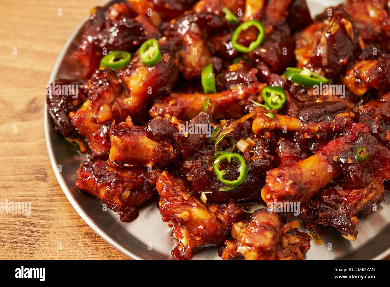 Stirfried Spicy Pork Pork Feet Stock Photo Alamy