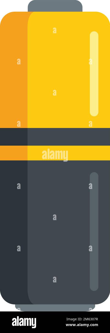 Load battery icon flat vector. Full energy. Cell power isolated Stock ...