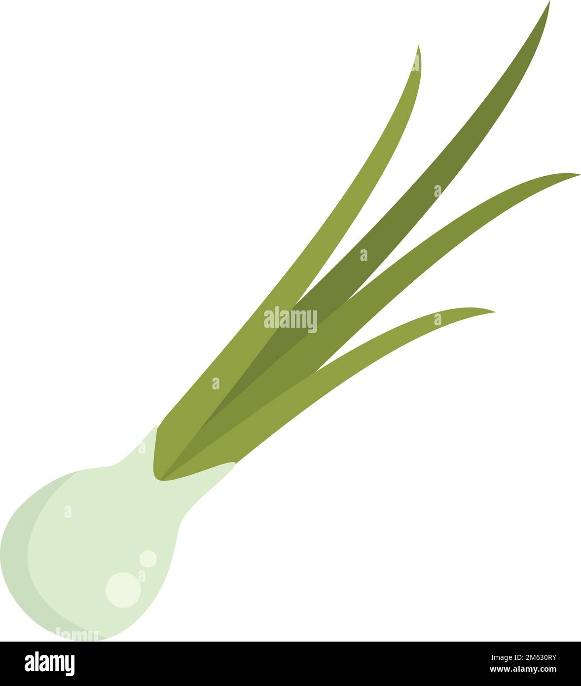 Chop chive icon flat vector. Chinese onion. Fresh herb isolated Stock Vector