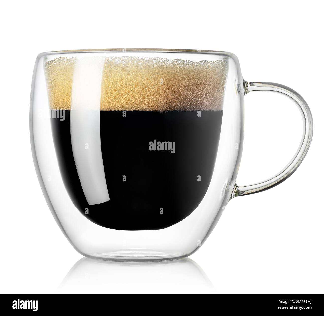 glass cup of espresso coffee isolated on white background Stock Photo Alamy