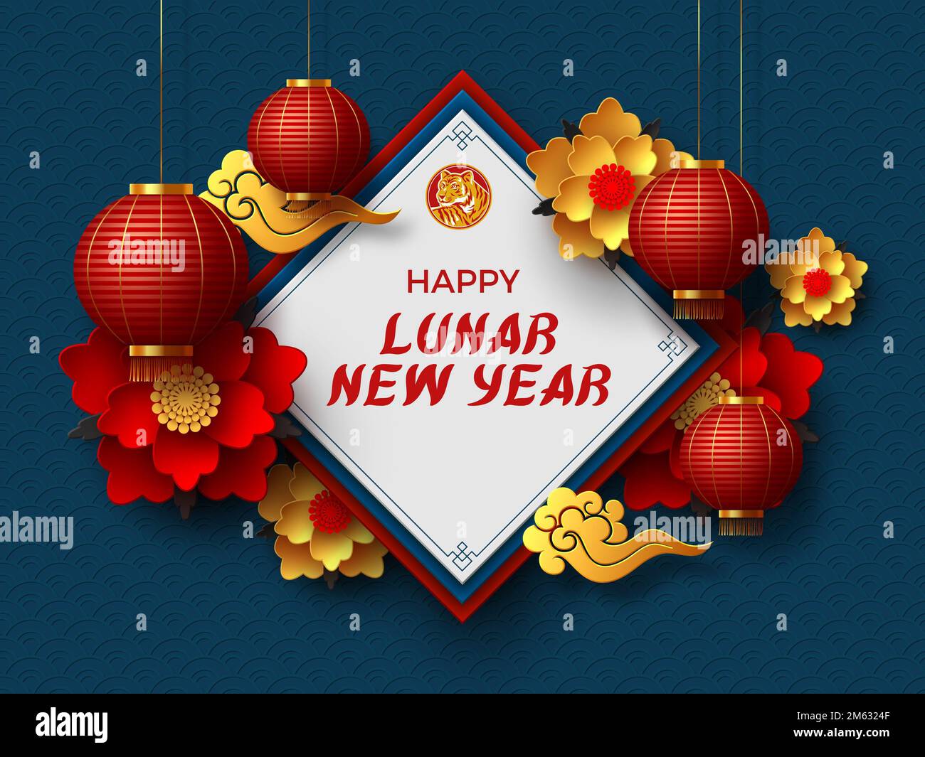 Happy Lunar New Year Day Chinese culture Stock Photo Alamy