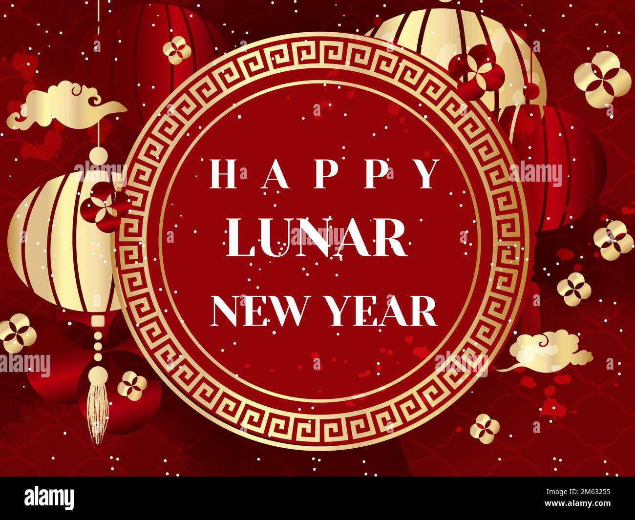 Happy Lunar New Year Day Chinese culture Stock Photo Alamy
