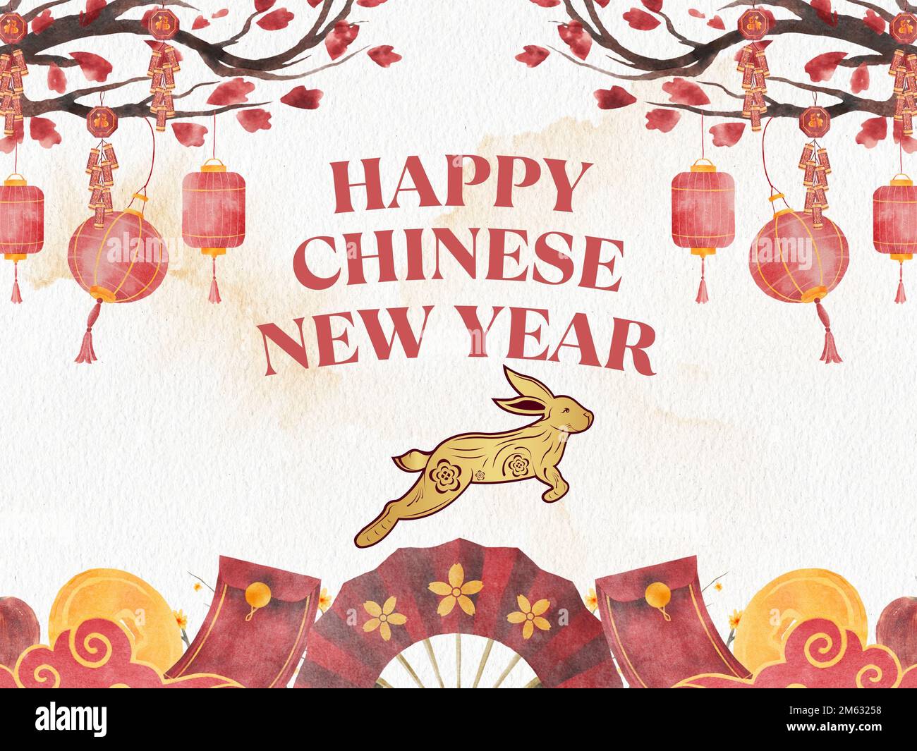 Happy Lunar New Year Day Chinese culture Stock Photo Alamy