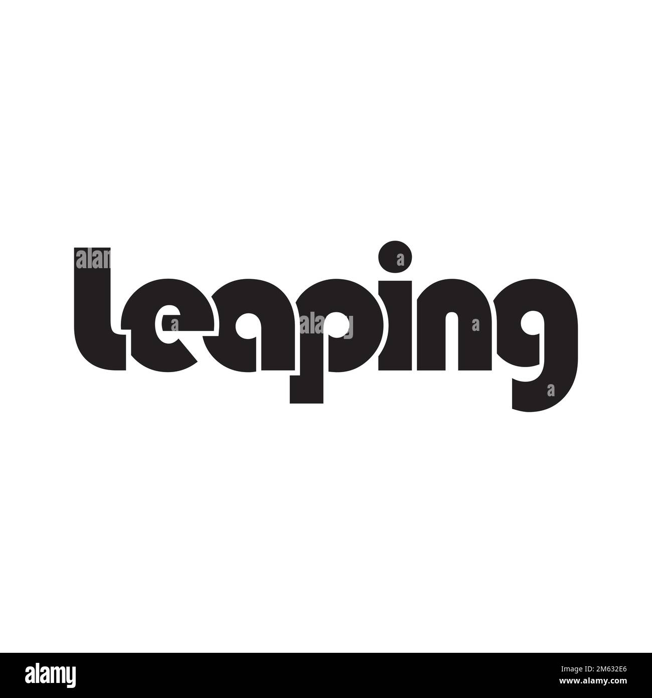 LEPAING text design vector isolated on white background. Stock Vector
