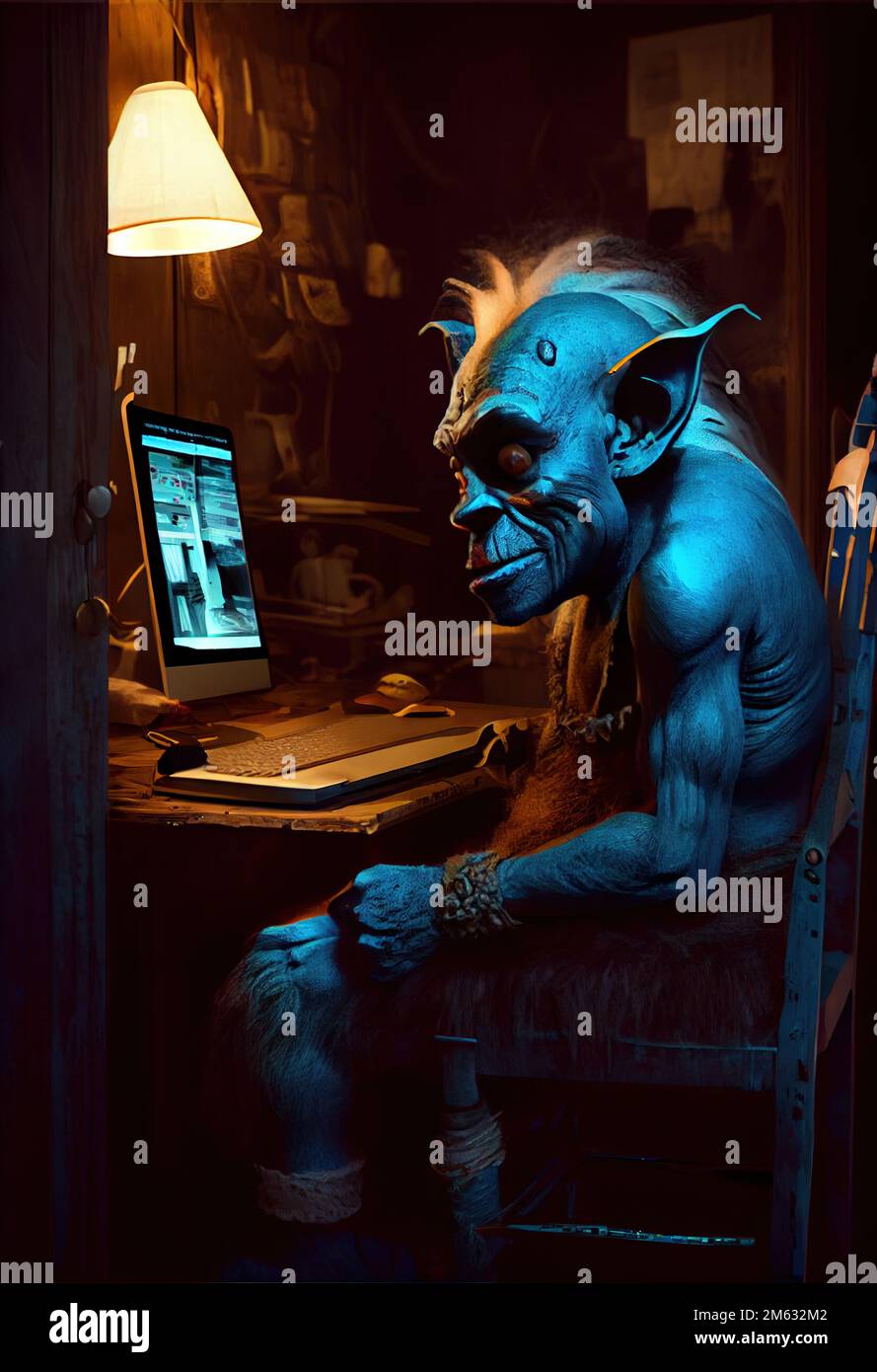 Troll computer hi-res stock photography and images - Alamy
