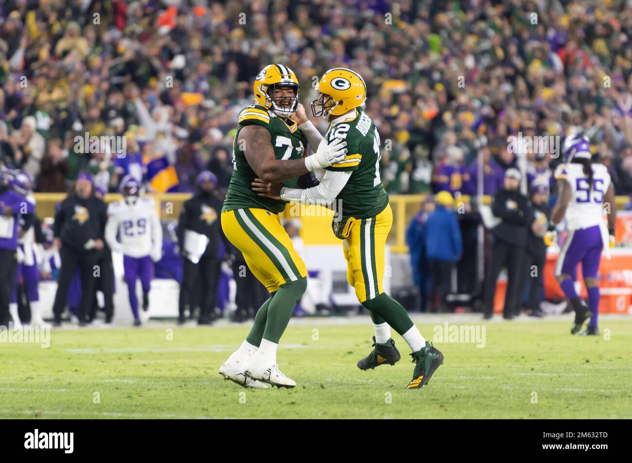 Green Bay, Wisconsin, USA. 1st Jan, 2023. Green Bay Packers guard