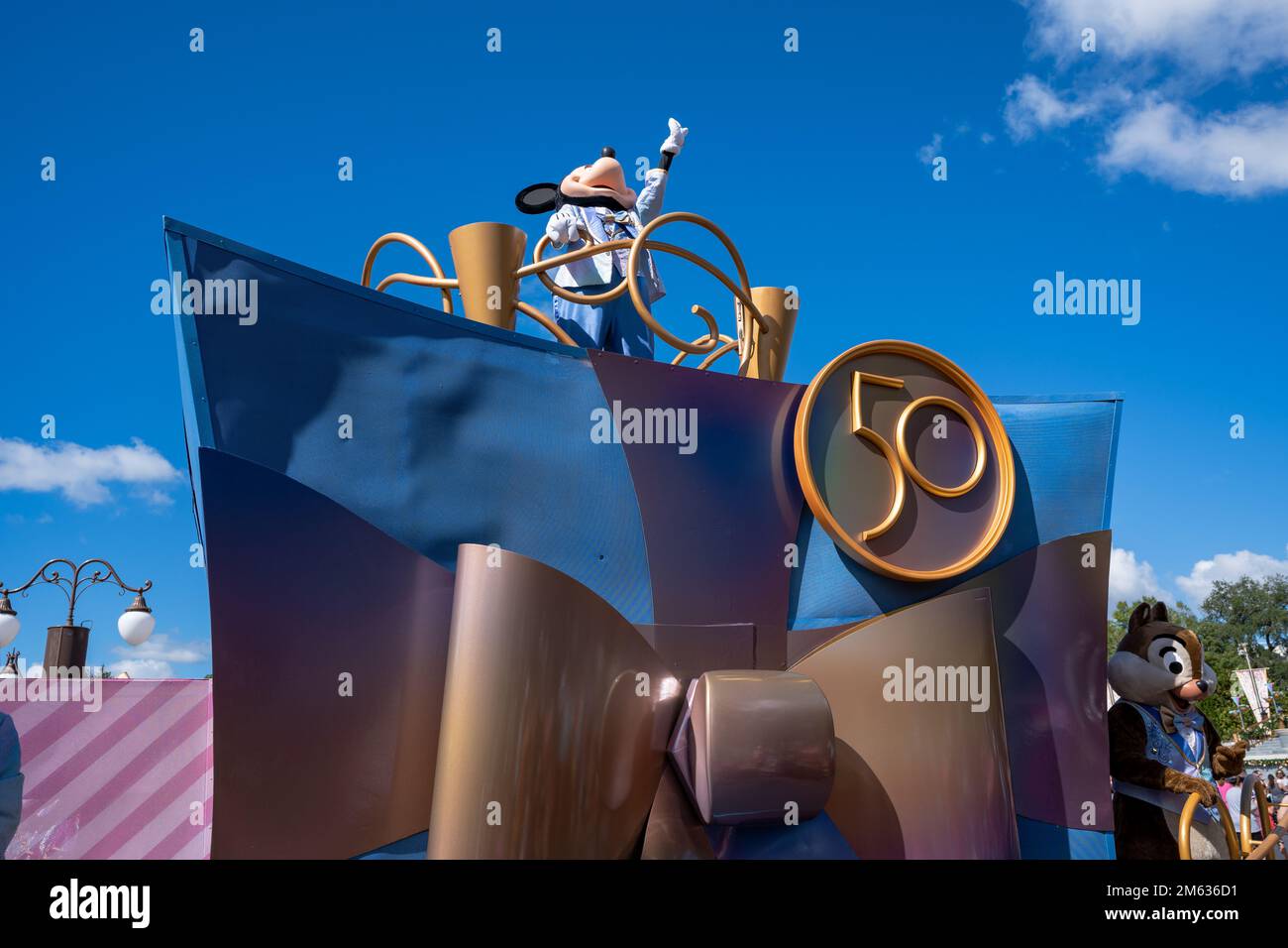 Orlando, FL, USA - November 5 2022 : Magic Kingdom Park. The Walt Disney World 50th Anniversary Celebration. Stock Photo