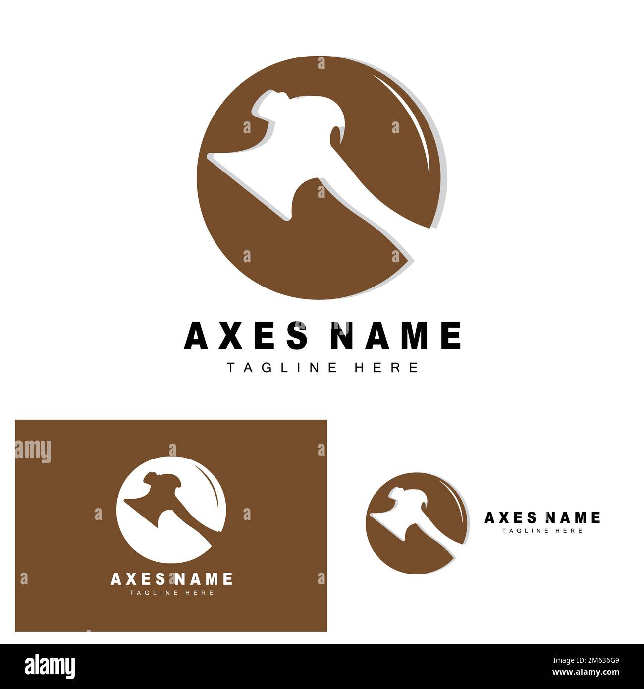 Ax Logo Design, War Tool Illustration and Woodcutter Vector Stock ...
