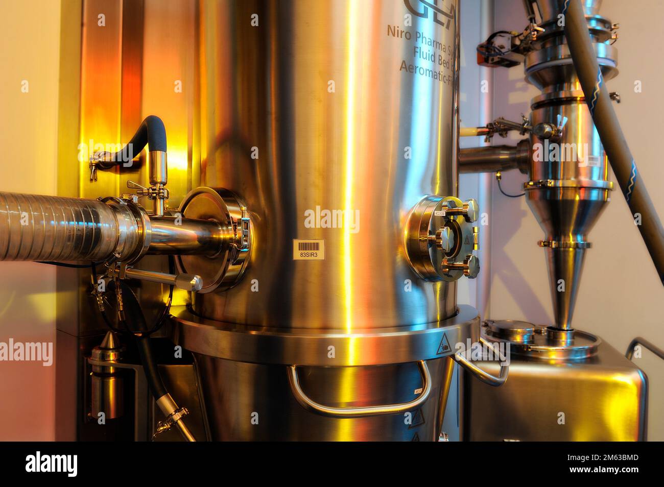 Technology Laboratory photographed with spectacular lights Stock Photo