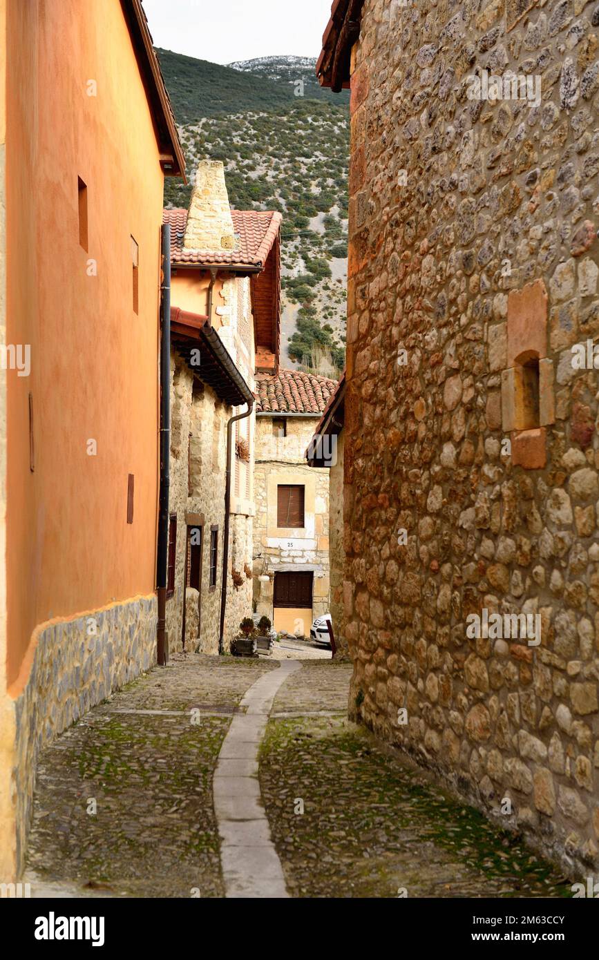 Herrán is a small Medieval Village located in the Tobalina Valley, Burgos,  Spain Stock Photo - Alamy