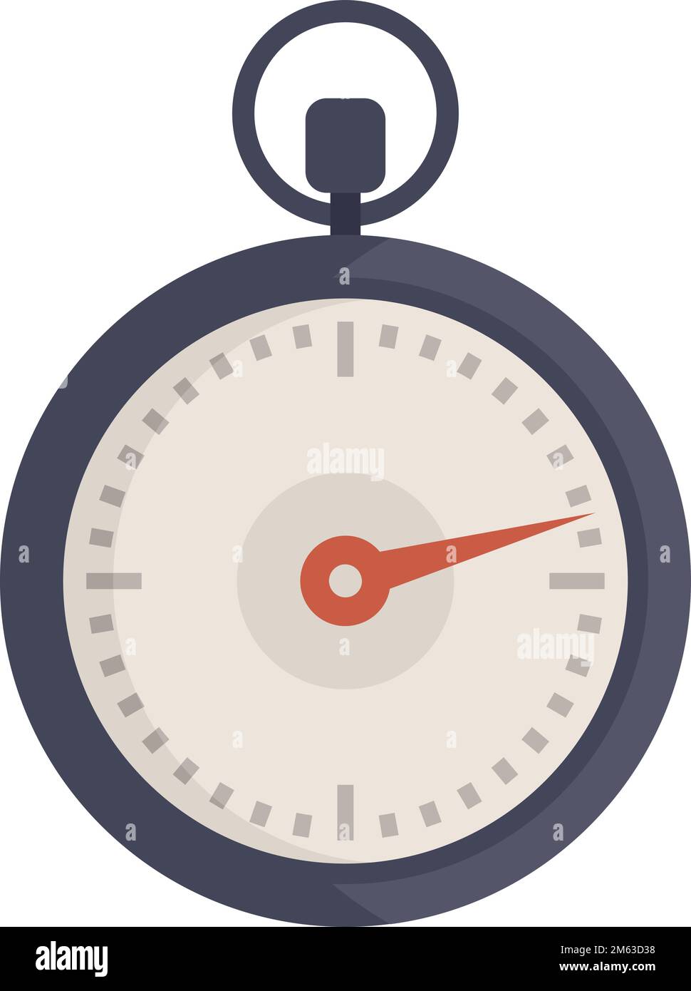 Accurate stopwatch icon flat vector. Watch timer. Sport time isolated