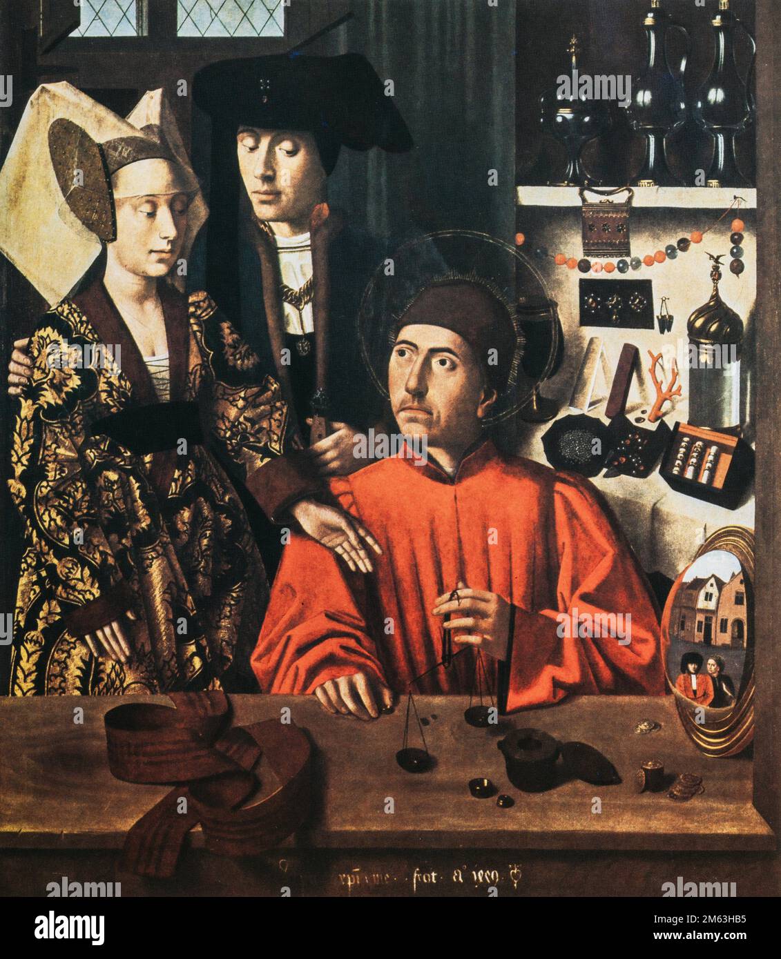 Petrus Christus. The St. Eligius In His Or Goldsmith In His