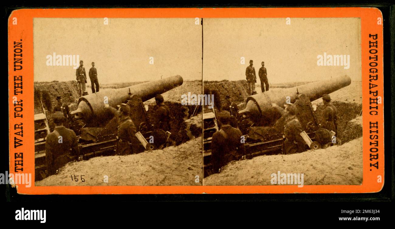 A 300 pounder (parrot gun [Parrott rifle]) on Morris Island, S.C