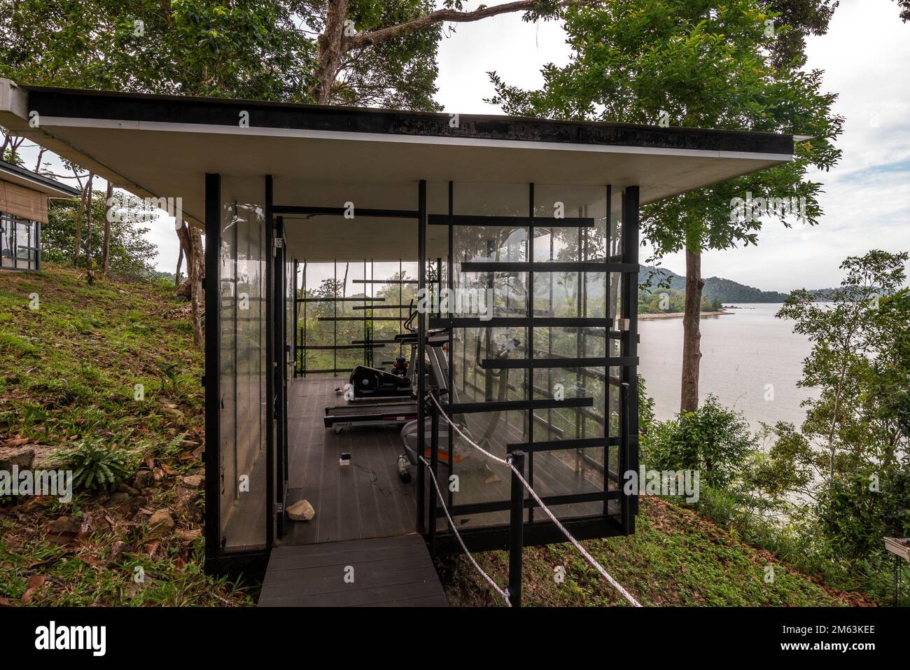 The gym at The Culvert Hotel Resort, Kuching, Sarawak, East Malaysia