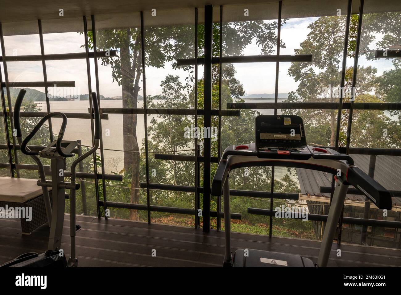 The gym at The Culvert Hotel Resort, Kuching, Sarawak, East Malaysia
