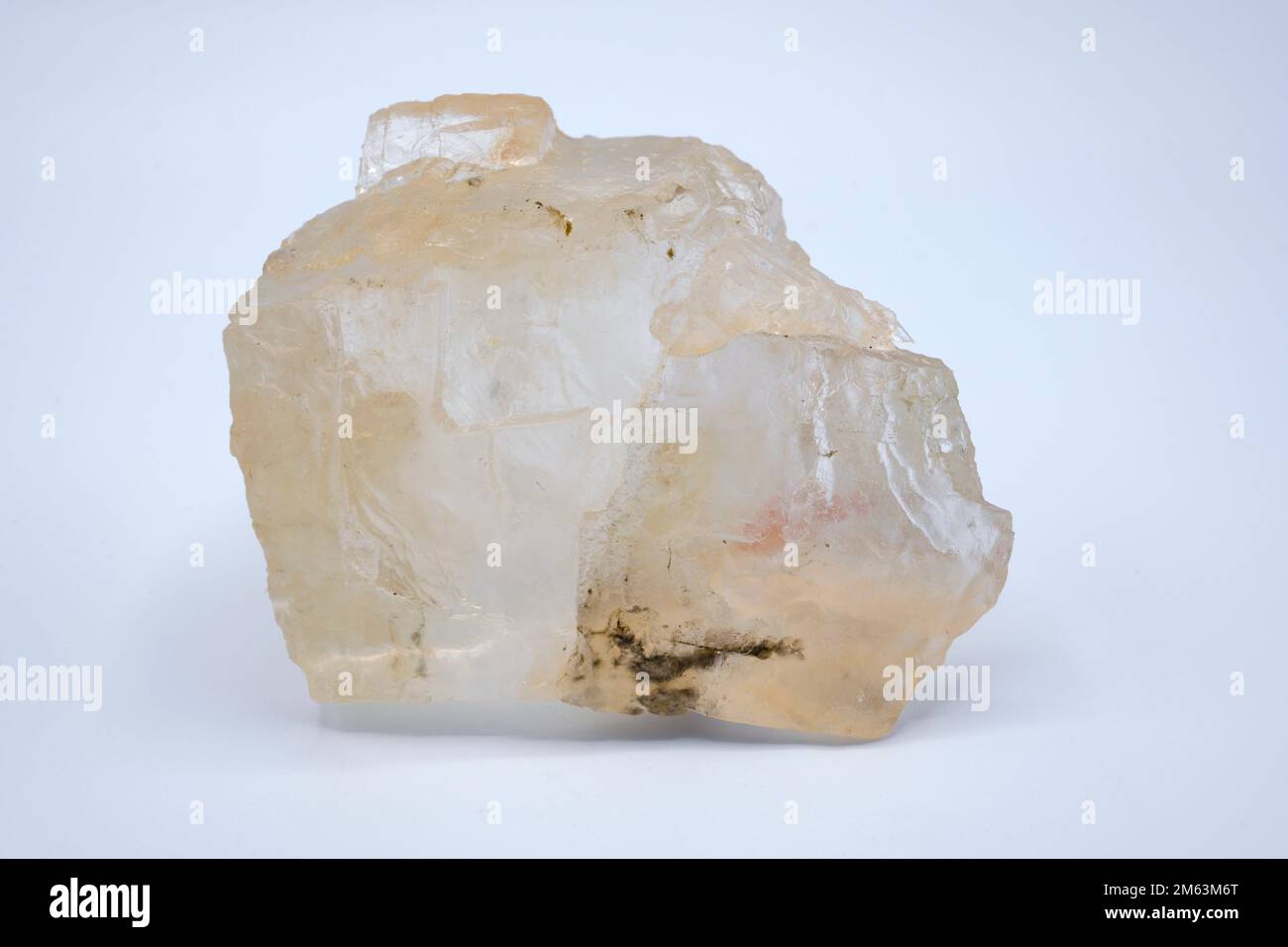 Halite or rock salt is a sodium chloride mineral. Cubic crystals. This